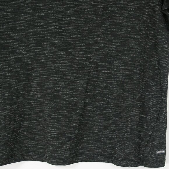 Mondetta Crewneck Short Sleeve Tee Shirt Black w/ blue & white stripes 2XL - Picture 2 of 4